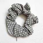 Spotted Scrunchies - Grey