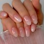 24-Piece Oval Short Pink Gradient Press-On Nail Removable & Reusable Nails With Jelly Glue & Nail File For Women Daily