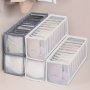 11 Grid Sock Underwear Storage Box: Transparent Mesh Closet Organizer For Household Underwear Socks Scarves Ties - Pvc Material