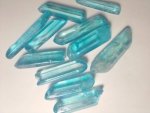 Aqua Aura Light Blue Quartz Tumbled Stone 3-4 Cm B473
