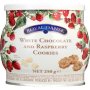 Royal Dansk Cookies White Chocolate And Rasberry 250G