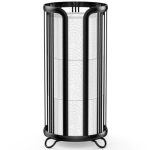 Toilet Paper Holder Stand Black