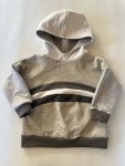 2-3 Yrs Rainbow Hoodie Grey And Grey Sleeves