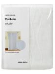 White Embroidered Sheer Curtain 230X218CM - 230 X 218 Cm Assorted