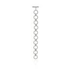 Lula Round Gate Bracelet - 18KT White Gold Vermeil