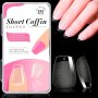 240PCS Full Cover Soft Gel Nail Tips - 12 Sizes Pre-shaped Half Matte Perfect For Diy Nail Extensions And Salon Use