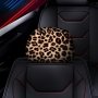 Stylish Yellow Leopard Print Car Seat Cover - Durable Polyester No Filler Needed