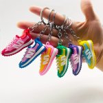 1PC Unique Sneaker Keychain - Perfect For Car Keys Bags & Gifts Durable Pvc Ideal For Birthdays Graduations & More