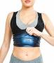 Sweat Shaper Women's Premium Workout Tank Top Slimming Polymer Sauna Vest XX-LARGE-3X-LARGE Black