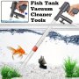 1pc Gravel Cleaner With Glass Scraper Fish Tank Cleaning Tools Gravel Vacuum For Aquarium Aquarium Vacuum Gravel Cleaner With Air-Pressing Button Fish Tank Siphon