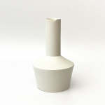 Flake-rim Vase Z2 Shoulder - Satin White