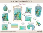 Cot Duvet Bedding Bright Happy Turtle Under The Sea