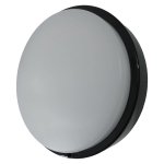 Spazio Flo – LED Bulkhead Black 20W