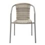 Elia Steel & Pe Wicker Patio Chair Natural D38CMXW59CMXH76CM