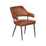 Buffalo Leather Luxe Diamond Chair