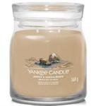 Yankee Candle Signature Collection Amber & Sandalwood Medium Jar - New Jar Design 2 Wicks Retail Box No Warranty