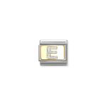 Composable Classic Link Letter E Silver Glitter