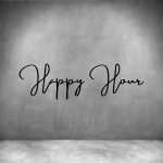 Happy Hour - L 450MM Matt Silver Font 2