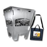 Stainless Steel Boma - Portable Fire Pit & Braai Safari Design