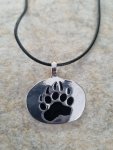 Bear Claw Oval Pendant