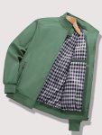 Men's Casual Sports Softshell Jacket Spring autumn Solid Color Regular Fit Zip-up Coat With Pockets