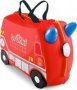 Trunki Kids& 39 Ride-on Suitcase Frank The Fire Engine