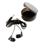 Earphones BE0086 - In Round Case Black Std