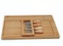Bamboo Cheese Board & Knife Set Bamboo Cutting Board Kitchen Tool Set