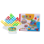 Tetra Balance Tower Game 64 Piece Balancing Stacking Toys Tetris Tower