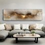 1PC Nordic Abstract Decorative Painting Yellow Brown Large Independent Thinking Abstract Oil Painting Poster Living Room Mural Modern Art Canvas Suitable For Living Room