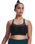 Women's Armour High Crossback Sports Bra - Black Jet GRAY-001 34D