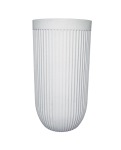 Flute Tall Japi Planter Click For Details - Medium JVFL33 330MM Width X 620 Height Off White