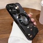 Protective Case For Iphone 14 Pro Max With Magnifying Glass Compatible With Apple 15 Magnetic Suction Phone Case Transparent Ful