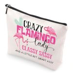 Velokomo Flamingo Gifts For Girls - Waterproof Makeup Bag Travel Accessories Personalized Christmas Birthday Gift Portable Toile