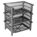 Vegetable Rack 3 Tier Silver