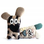 Lewis's Fugly Friends Dog Toy - Large 26-30CM In Height Gender Neutral Any Colour Except Pink