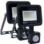 2 Pack 20W LED Flood Light With Motion & Light Sensor 1800LM Security Light