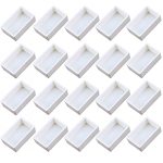 30PCS Plastic Empty Watercolor Paint Pans Full Pans Sub-packing Pans Tins For Art Painting And Diy Craft White