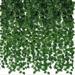 3 Pack 6.1METER Artificial Ivy Greenery Garland Fake Vines Hanging Plants Backdrop For Room Bedroom Wall Decor Green Leaves For