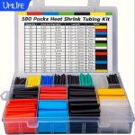 Umlife 580PCS Heat Shrink Cable Sleeve Kit - Professional Wire Insulation 2:1 Shrink Ratio Electrical Connections Durable Polyol
