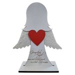 Wooden Angel Decoration Guardian Girl 20CM