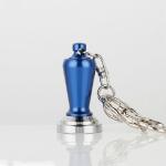 Creative Coffee Decorations Ornaments Powder Keychain Dark Blue