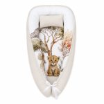 Safari Beige Splash Baby Nest Pod Newborn Lounger
