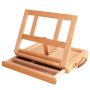 Adjustable Desktop Easel With Storage Drawer For Painting And Display