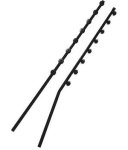 EF-SQ6SB Nemtek Square Tubing 6 Wire Straight Black Powder Coated Bracket