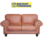 Springbok 2 Seater In Full Genuine Vintage Tan Leather