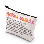 Wcgxko Nicu Nurse Gift Nicu Thank You Gift Nicu Nurse Appreciation Gift Nicu Nurse Makeup Bag Nicu Nurse