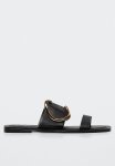 Pierce Leather Sandal - Black