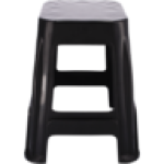 Black Plastic Stool 46CM