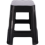 Black Plastic Stool 46CM